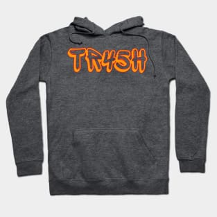 tR45h - Red and Orange Translucent - Front Hoodie